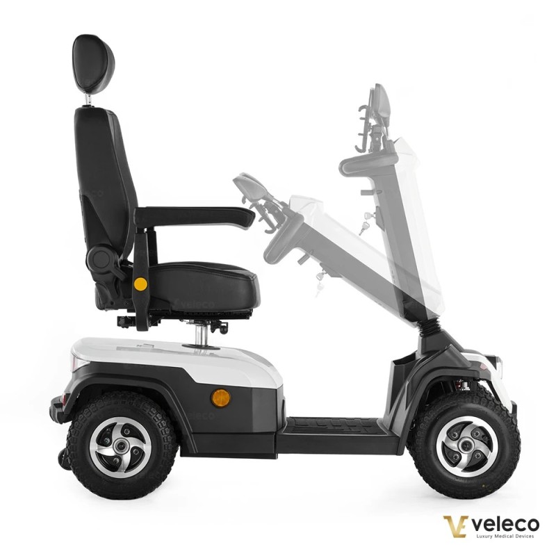Veleco SHARPY comfortable mobility scooter with swivel captain seat