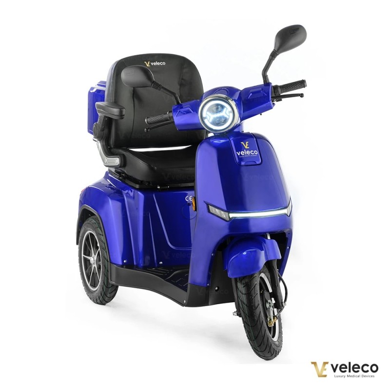 Veleco TURRIS – 3-wheeled mobility scooter with full LED lights