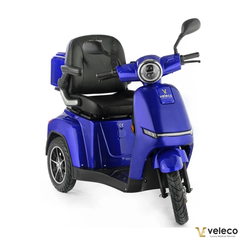 Veleco TURRIS – 3-wheeled mobility scooter with full LED lights