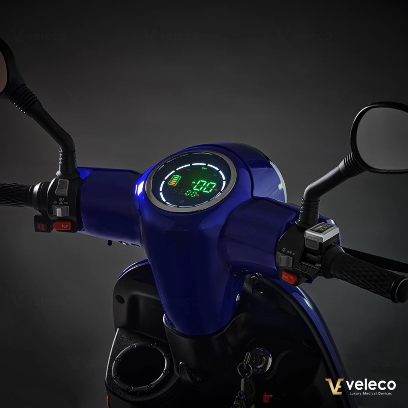 Veleco TURRIS – 3-wheeled mobility scooter with full LED lights