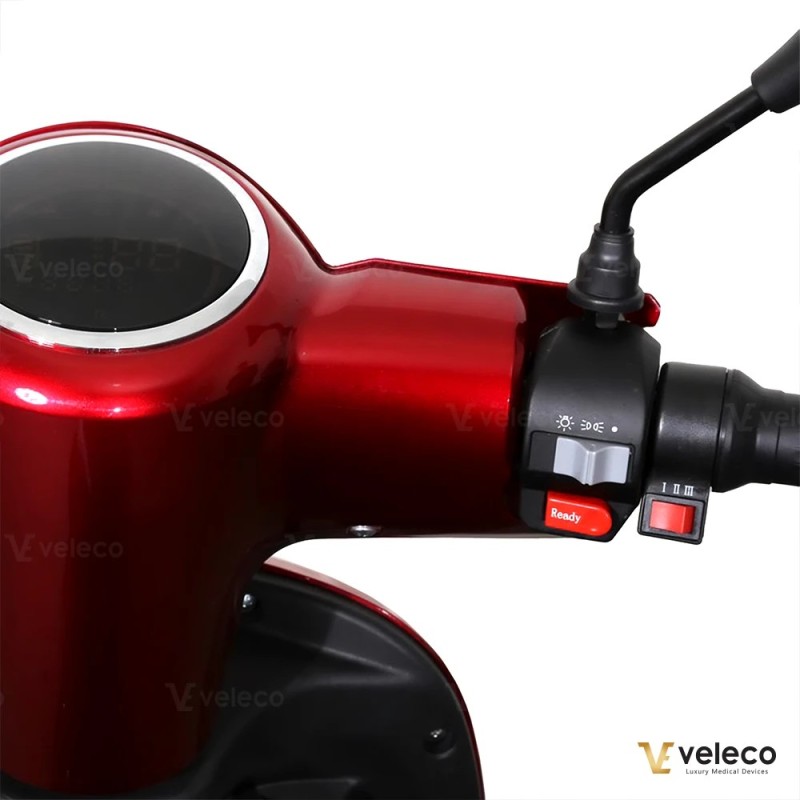 Veleco CRISTAL – 3-wheeled mobility scooter with full LED lights